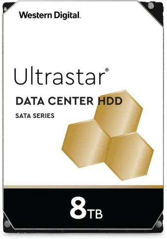 Жесткий диск/ HDD WD SATA Server 8Tb Ultrastar 7200 6Gb/s 256MB  1 yea фото 1