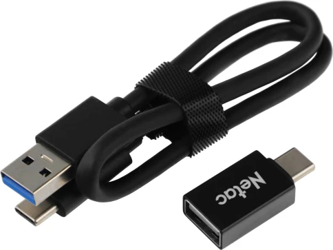 Накопитель SSD Netac USB-C 500Gb NT01Z9-500G-32BK Z9 1.8" черный фото 6