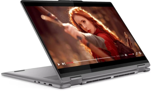 Lenovo Yoga 7 2-in-1 16AHP9 16"(1920x1200 IPS)/Touch/AMD Ryzen 7 8840HS(3.8Ghz)/16384Mb/512PCISSDGb/noDVD/Int:AMD Radeon 780M/Cam/BT/WiFi/71WHr/war 1y/1.99kg/arctic grey/Win11Home_ENG + 65W, с гравировкой фото 11