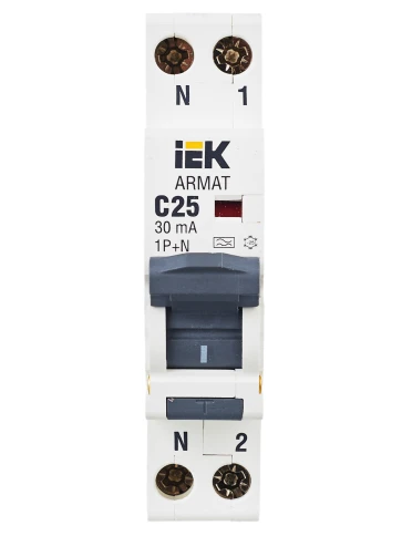 ARMAT АВДТ B06S 1P+NP C25 30мА тип A (18мм) IEK фото 7
