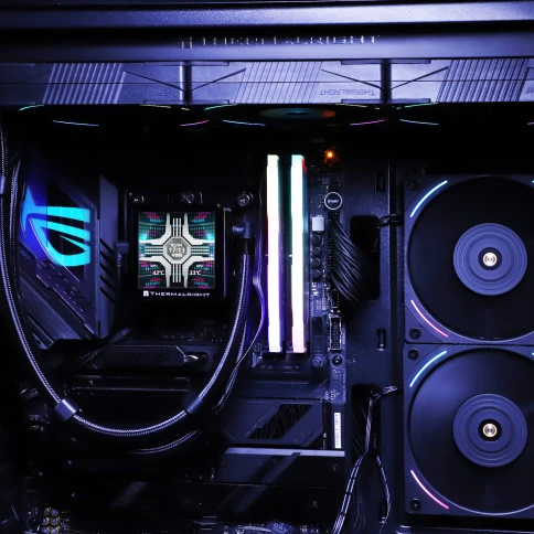 Система жидкостного охлаждения/ Water Cooling System Thermalright Frozen Vision 360 V2 (360mm, LED, Black, ARGB/ Fans: 3x120mm, 69CFM, 27dBA, 2150RPM/ Pump height 60mm, 23dBA, 3000RPM, Rad thickness 27mm/ S: 1700, 1200, 1851, 115X, 2011, 2066, AM5, AM4) фото 8