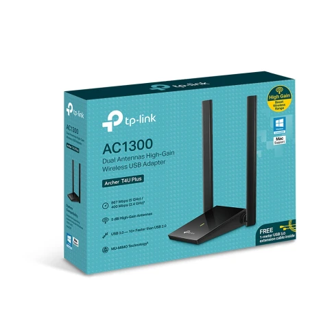Адаптер Wi-Fi/ AC1300Mbps Dual-band High-Gain wireless USB adapter, 867Mbps at 5G and 400Mbps at 2.4G, two high gain antennas фото 9