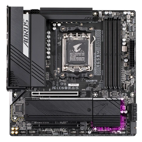 Материнская плата/ MB GIGABYTE AMD B650 sAM5, 4xDDR5(192GB), HDMI 2.1/DP, 2xPCIe 4.0x16, 1xLAN (2.5GbE), 4xSATA 6Gb/s, 2xM.2, 1xUSB-C, 7xUSB 3.2, 4xUSB 2.0, mATX фото 2