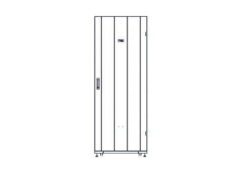 Systeme Electric mounting cabinet, Uniprom series, 42U-750/1200, 4pcs side panels, black фото 8
