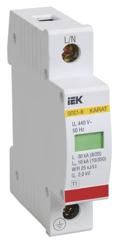 KARAT ОПС1-B УЗИП 1P In=30кА Un=400В Im=60кА IEK фото 7