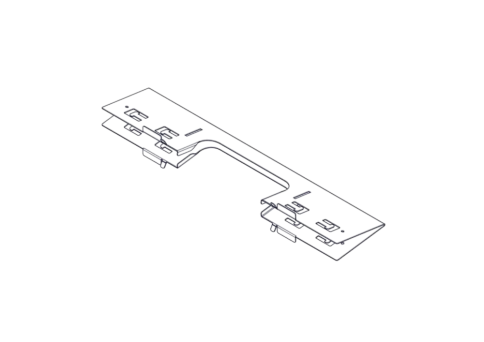 Divider with opening for laying Systeme Electric cables, on the roof of Uniprom Rack cabinets 600mm wide, 2 pcs. фото 11