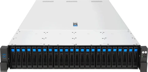Серверная платформа/ ASUS RS720-E12-RS24G, 2U, 2x LGA4710, 32x DDR5, 24x 2.5 NVME (or 8NVME+16 SATA*/SAS*), 2 x M.2 Gen5 x2 (2280/2260)(VROC required for RAID), 6 x PCIe x8 or 3x PCIe x16 + 2 x PCIe  x16 + 2 x OCP3.0, 1 x Management Port, 1+1 3200W фото 2