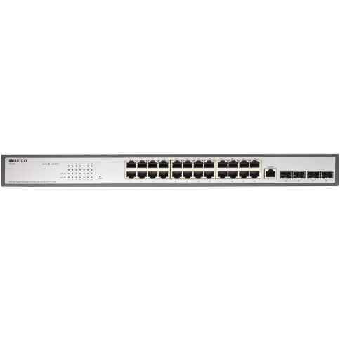 Коммутатор/ Настраиваемый L2 коммутатор 24x1000Base-T, 4xCombo 1000Base-T/SFP, комплект для установки в 19" стойку фото 1