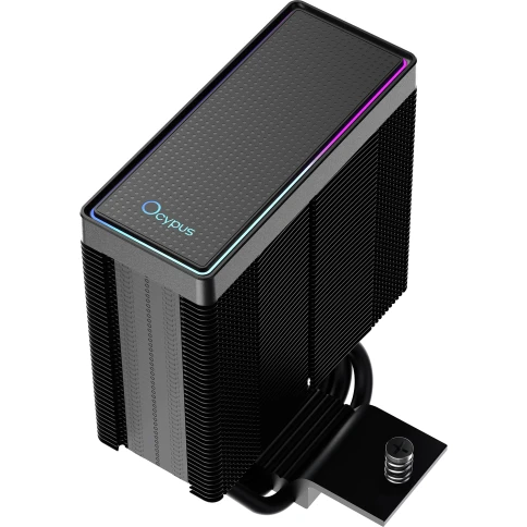 Кулер для процессора/ CPU Cooler Ocypus Gamma A40 BK ARGB (200W, 4-pin PWM, 133mm, Al/Cu, 4x6mm, ARGB, 1x100mm, 41CFM, 29.5dBA, 2400RPM, S: 1851/1700/1200/115X, AM5/AM4, black) фото 6