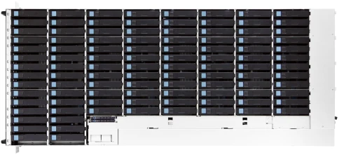 Серверная платформа/ SB405-VL, 4U, 2xLGA-3647, 102-bay, 12G EOB backplane, CRPS 2000W, Vela, Intel® Xeon® Scalable Processors, 16x  DDR4 RDIMM, Intel PCH C620 series, 2x PCIe x16 expansion slots, OCP MEZZ V2, 2x CPU heatsinks, 41"" slide rail, p фото 4
