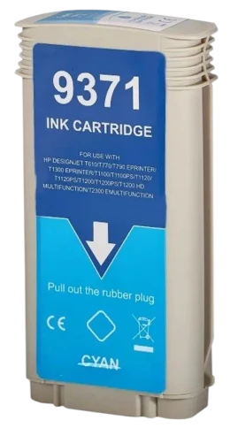 -/ Струйный картридж NV Print 72 (NV-C9371A) Cyan для HP DesignJet T1100, T1120, T1200, T1300,  T610, T620, T770, T790, T2300, T795 (130 мл) фото 1