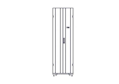 Systeme Electric mounting cabinet, Uniprom series, 42U-600/1200, 4pcs side panels, black фото 7
