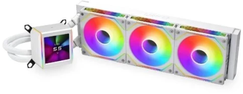 Система водяного охлаждения Lian-Li Galahad II LCD 360 SL-INF ARGB Soc-AM5/AM4/1200/1700/1851 белый 4-pin 29dB Al+Cu LCD Ret (G89.GA2ALCD36INW.00) [G89.GA2ALCD36INW.00] фото 1