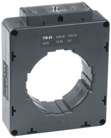 Трансформатор тока ТТИ-85 750/5А 15ВА 0,5 IEK фото 1