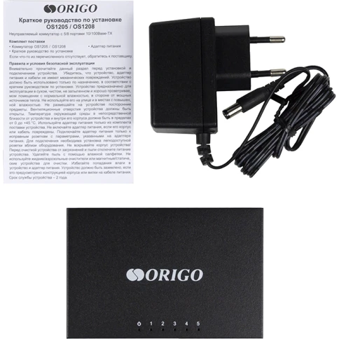 Коммутатор/ Unmanaged Switch 5x100Base-TX, metal case фото 5