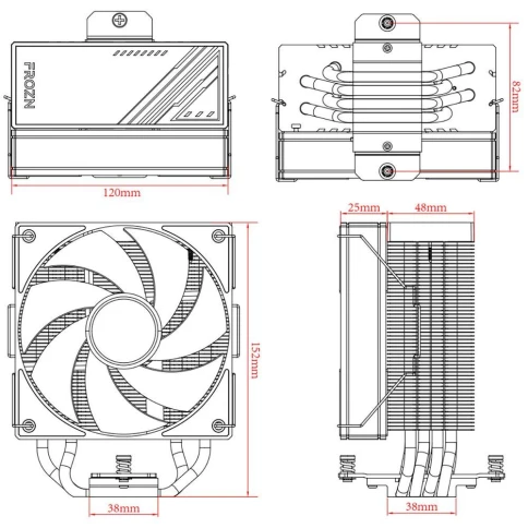 Кулер для процессора ID-COOLING FROZN A410 BLACK FROZN_A410_BLACK фото 8