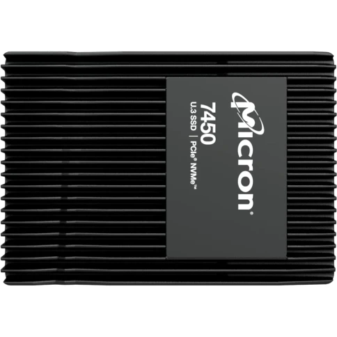 Серверные твердотельные накопители/ Micron SSD 7450 MAX, 1600GB, U.3(2.5" 15mm), NVMe, PCIe 4.0 x4, 3D TLC, R/W 6800/2700MB/s, IOPs 800 000/250 000, TBW 8700, DWPD 3 (12 мес.) фото 1