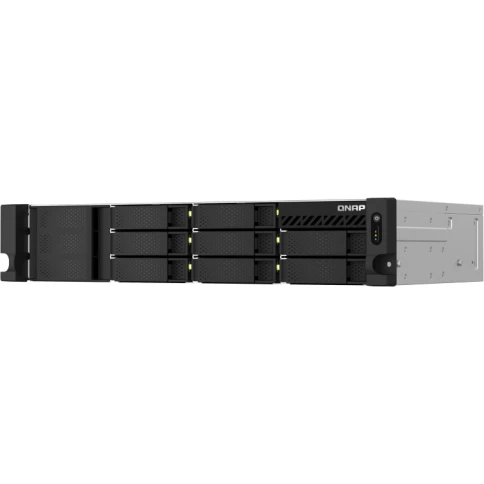 Сетевое хранилище без дисков/ SMB QNAP TS-873AeU-RP-4G NAS 8 HDD trays, 2x 2.5 GbE. 64-bit 4-core AMD V1500B 2,2 GHz, 4 GB. RAM (1*4 GB) up to 32GB (2*16 GB), 2 x M2 2280 (PCIe Gen3 x 1), 2xPSU W/o rail kit RAIL-B02 фото 3