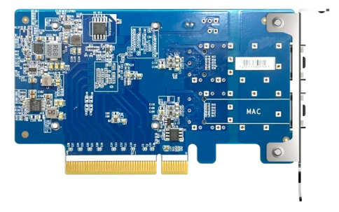 Сетевая карта/ QNAP QXG-25G2SF-CX6 Dual Port 25 GbE SFP28 PCIe Gen4 x8 NIC фото 3