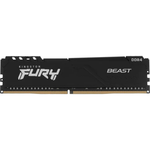 Память оперативная/ Kingston 16GB 3200MT/s DDR4 CL16 DIMM 1Gx8 FURY Beast Black (Select Regions ONLY) фото 1