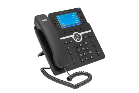 IP-телефон Flat-Phone B10: 20 SIP-аккаунтов, 2 порта 10/100/1000BASE-T (RJ-45), ЖК-дисплей, PoE, адаптер питания 220В, ТОРП фото 2