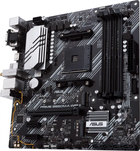 Материнская плата ASUS PRIME B550M-A WIFI II Soc-AM4 AMD B550 4xDDR4 mATX AC`97 8ch(7.1) GbLAN RAID+VGA+DVI+HDMI [PRIME B550M-A WIFI II] фото 4