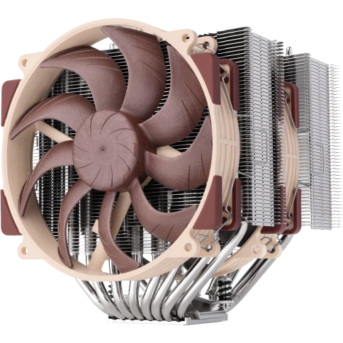 Кулер для процессора/ CPU Cooler Noctua NH-D15 G2 HBC (228W, 4-pin PWM, 168mm, Al/Cu, 8x6mm, 2x140mm, 91.5CFM, 24.8dBA, 1500RPM, S: 1851/1700/1200/115X, AM5/AM4, Beige/Brown) фото 1