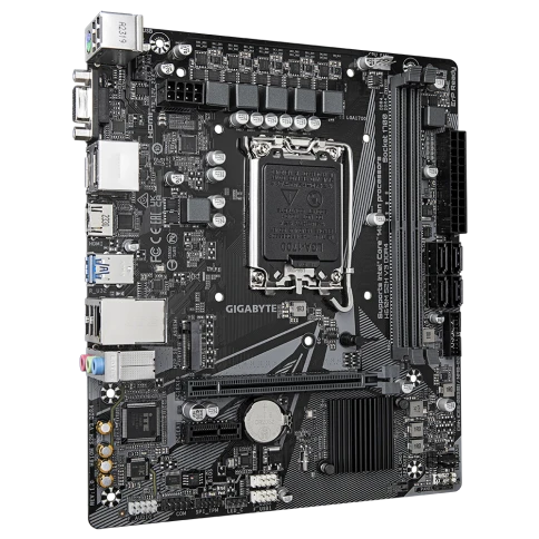 Материнская плата/ MB GIGABYTE INTEL H610 s1700, 2xDDR4(64GB), D-SUB/HDMI 2.1/2xDP, 1xPCIe 4.0x16, 1xPCIe 3.0, 1xLAN, 4xSATA 6Gb/s, 1xM.2, 2xUSB 3.2, 4xUSB 2.0, 1xPS/2, mATX фото 2