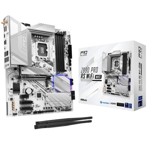 Материнская плата ASRock Z890 PRO RS WIFI WHITE, RTL фото 1
