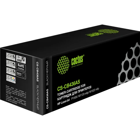 -/ Картридж лазерный Cactus CS-CB436AS CB436A черный (2000стр.) для HP LJ P1505/ M1120/M1522 фото 5