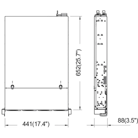 Серверный корпус/ 2U chassis; E-ATX, ATX, Micro-ATX, Mini-ITX MBs; 12 x 3.5" Swappable HDD Trays; RPS 1200W (1+1), Slide Rail: AC-R53 фото 5