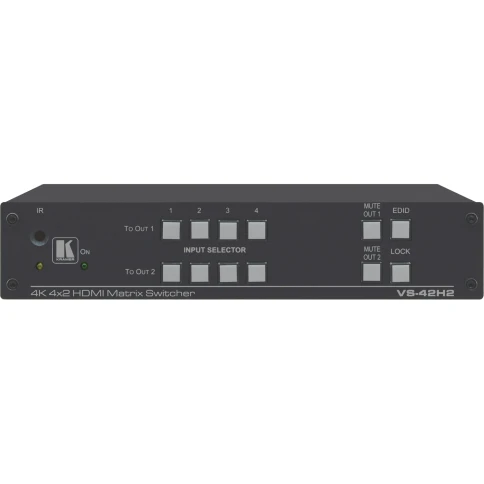 Матричный коммутатор 4х2 HDMI 4K/60 (4:4:4) с HDCP 1.4/2.2, HDR и EDID/ 4x2 4K HDR HDMI HDCP 2.2 Matrix Switcher фото 1