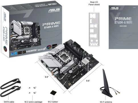 Материнская плата ASUS PRIME B760M-A WIFI Soc-1700 Intel B760 4xDDR5 mATX AC`97 8ch(7.1) 2.5Gg RAID+HDMI+DP [PRIME B760M-A WIFI] фото 7