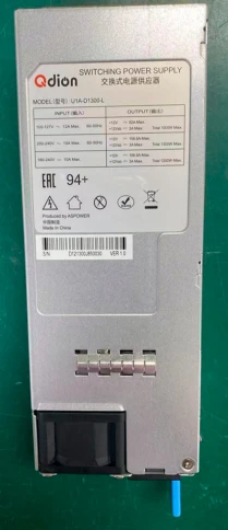 Блок питания серверный/ Server power supply Qdion Model U1A-D1300-L P/N:99MAD11300I1170114 CRPS 1U Module 1300W Efficiency 80 Plus Platinum, Gold Finger (option), Cable connector: C14 фото 4