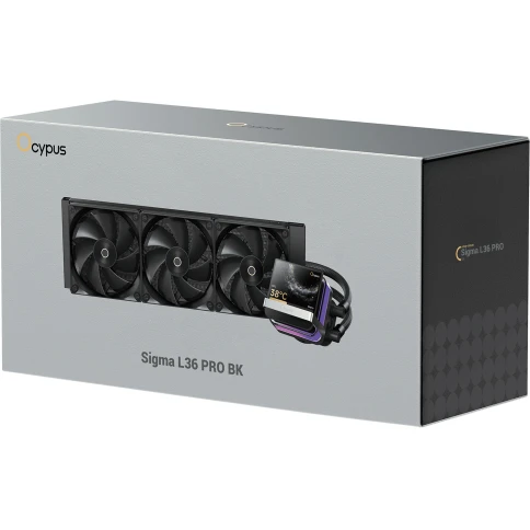 Система жидкостного охлаждения/ Water Cooling System Ocypus Sigma L36 PRO BK (310W, 360mm, LED, Black, ARGB/ Fans: 3x120mm, 90CFM, 2400RPM/ Pump height 97mm, 30dBA, 3100RPM, Rad thickness 27mm/ S: 1851, 1700, 1200, 115X, AM5, AM4) фото 8