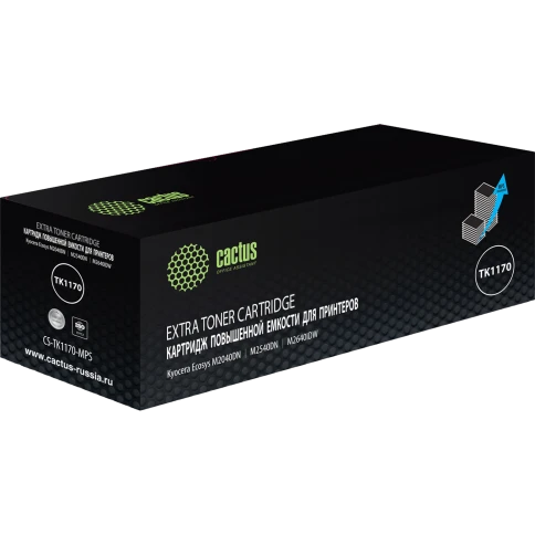 -/ Картридж лазерный Cactus CS-TK1170-MPS TK-1170 черный (12000стр.) для Kyocera Ecosys M2040dn/ M2540dn/M2640idw фото 2