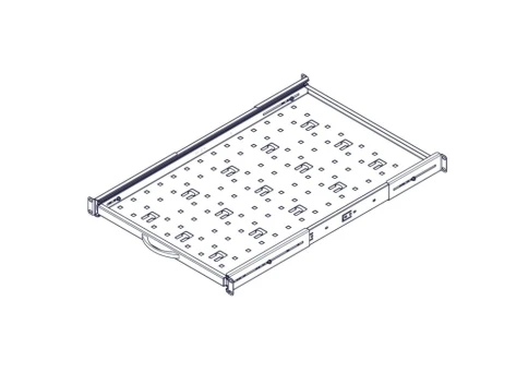 Выдвижная полка Systeme Electric, серия Uniprom, 1U, 650мм, до 45кг фото 10
