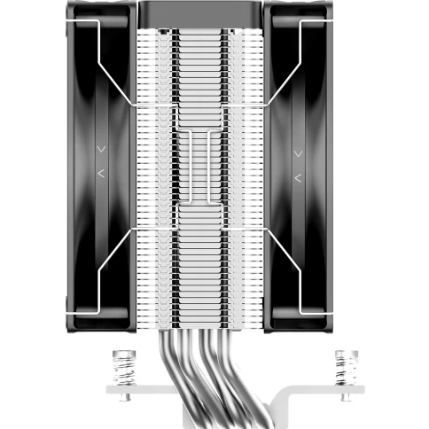 Кулер для процессора/ CPU Cooler Ocypus Delta A40 Elite BK Dual FAN (220W, 4-pin PWM, 156.7mm, Al/Cu, 4x6mm, 2x120mm, 73CFM, 29dBA, 2000RPM, S: 1851/1700/1200/115X, AM5/AM4, black) фото 6