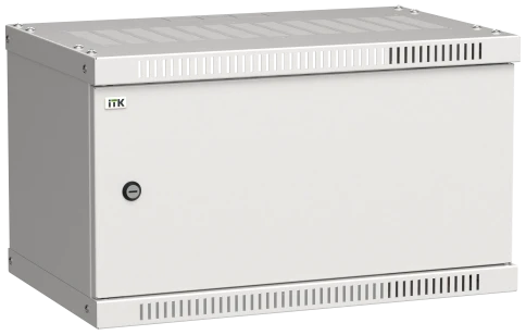 Шкаф LINEA WE 6U 550x350мм дверь металл серый фото 2