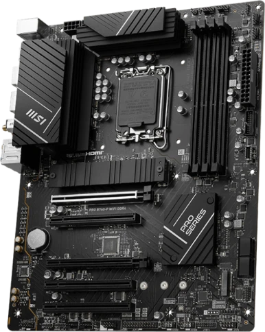 Материнская плата/ MB MSI INTEL B760 s1700, 4xDDR4(128GB), HDMI 2.1/DP, 2xPCIe 4.0x16, 3xPCIe 3.0x16, 1xLAN (2.5GbE), Wi-Fi, BT, 4xSATA 6Gb/s, 2xM.2, 1xUSB-C, 2xUSB 3.2, 4xUSB 2.0, 1xPS/2, ATX фото 3
