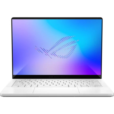 Ноутбук/ ASUS ROG Zephyrus G14 GU405AW-SY024W 14"(2880x1800 OLED 120Hz)/Intel Ultra 9 386H(2.1Ghz)/32768Mb/1024PCISSDGb/noDVD/Ext:nVidia GeForce RTX 5080(16384Mb)/Cam/BT/WiFi/73WHr/war 1y/1.57kg/Platinum White/Win11Home +  +чехол фото 1