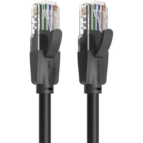 Патч-корд Vention прямой UTP cat.6, RJ45 - 15м. Черный фото 3
