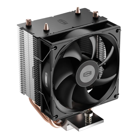 Кулер для процессора/ CPU Cooler PCCooler R200 (110W, 3-pin, 133mm, Al/Cu, 2x6mm, 1x92mm, 40.94CFM, 30dBA, 2200RPM, S: 1851/1700/1200/115X, AM5/AM4, silver, black) фото 5