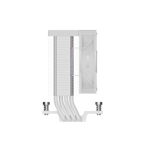 Кулер для процессора/ CPU Cooler PCCooler R400 ARGB WH (180W, 4-pin PWM, 133mm, Al/Cu, 4x6mm, ARGB, 1x92mm, 40.94CFM, 30dBA, 2200RPM, S: 1851/1700/1200/115X, AM5/AM4, white) фото 7