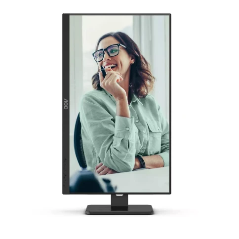 AOC Q27P3CV 27" 2560x1440, IPS, 75Hz, 20M:1, 350cd, 4 ms, 2xHDMI 1.4, DisplayPort 1.2, 4xUSB 3.2, DP+PD USB Type-C * 65W Speakers, RJ45, Height adj 150, pivot, VESA 100, 3Y, Black фото 12
