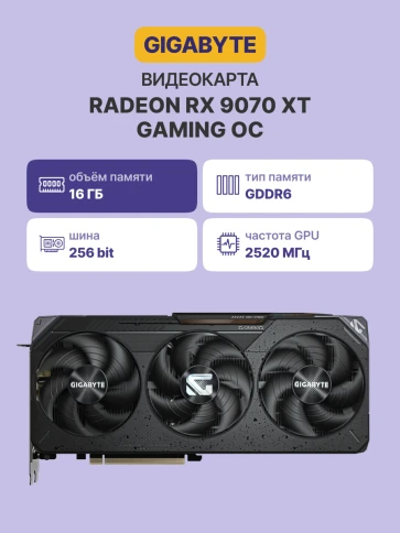 Видеокарта/ GV-R9070XTGAMING OC-16GD фото 2