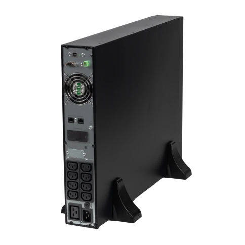 8775 SKAT-UPS 3000-RACK-ON-E P3 ИБП 3000ВА/3000 Вт, 2U, On-Line, синус, внешн. АКБ 72В (6х12В), 8хC13+1xC19, USB, RS232, слот для карт (SNMP, реле), EPO, ШхГхВ 440х602х86,5 масса 8.8 кг фото 7