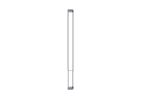 Longitudinal cable channel for cabinets of the Uniprom series, 1U, black фото 14