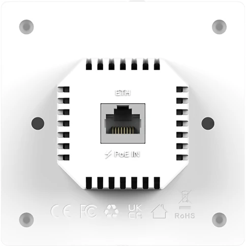 Точка доступа/ AC1200 Dual Band Gigabit Wall Plate Access Point, 867Mbps at 5GHz + 300Mbps at 2.4GHz,  1 x Gigabit PoE-IN Port, 802.3af / at, 1 x Gigabit  RJ45 ports, Cudy Mesh Support фото 3