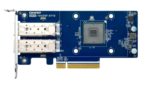 Сетевая карта/ QNAP QXG-10G2SF-X710 LAN Expansion Card, PCIe Gen3 x8, 2 x SFP+ ports (10Gbps/1Gbps) фото 6